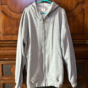 Men's Carhartt 3XL grey zip up hooded sweatshirt